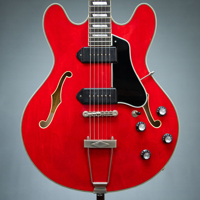 Eastman T64/TV-T-RD Hollow Body Electric Guitar - Vintage Red - P2400677