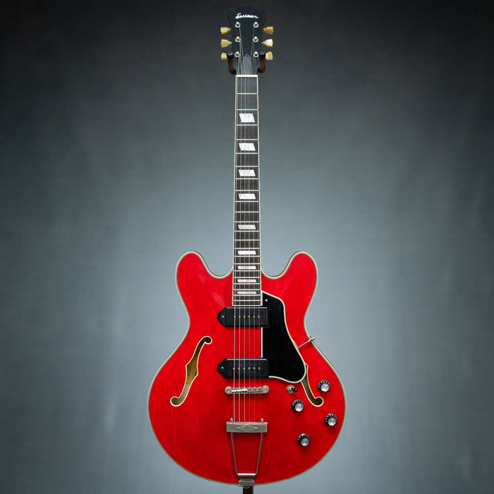 Eastman T64/TV-T-RD Hollow Body Electric Guitar - Vintage Red - P2400677