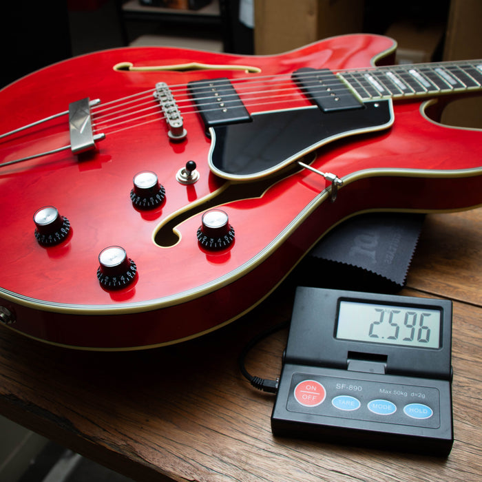 Eastman T64/TV-T-RD Hollow Body Electric Guitar - Vintage Red - P2400677