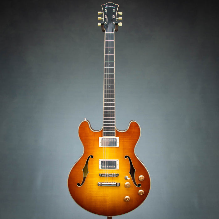 Eastman T185MX-GB Hollow Body Electric Guitar - Goldburst - P2400904