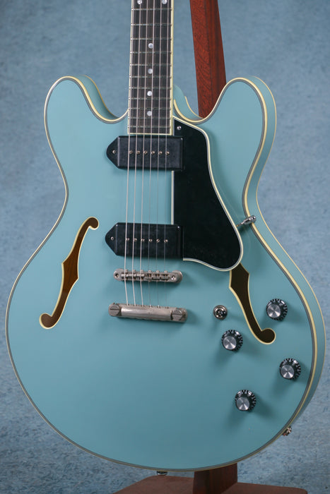 Eastman T60/TV-LTD-FB Hollow Body Electric Guitar - Faded Blue - P2400928