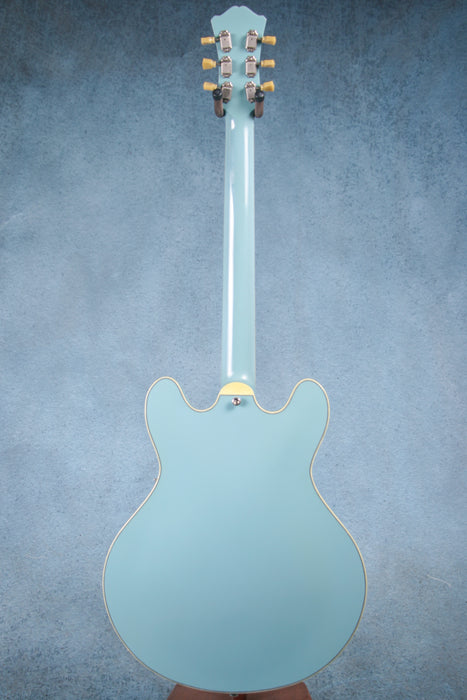 Eastman T60/TV-LTD-FB Hollow Body Electric Guitar - Faded Blue - P2400928