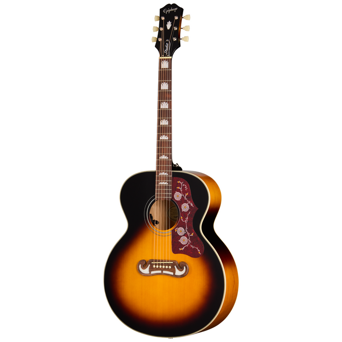 Epiphone J-200 Studio Acoustic Electric Guitar - Vintage Sunburst
