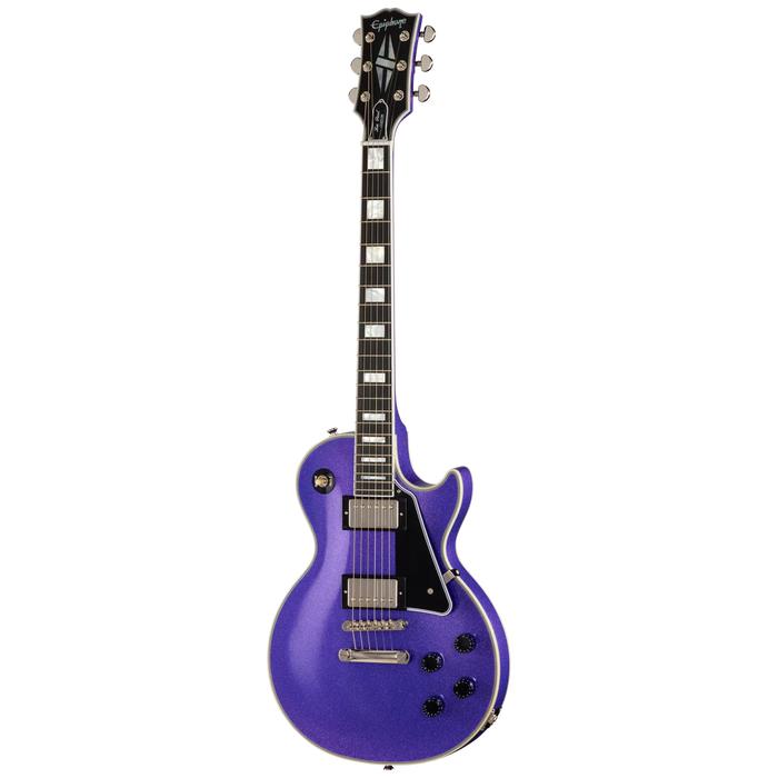 Epiphone Inspired By Gibson Custom Les Paul Custom Electric Guitar - Amethyst Sparkle