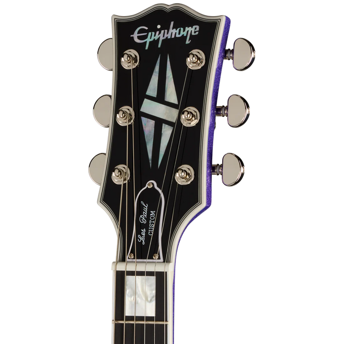 Epiphone Inspired By Gibson Custom Les Paul Custom Electric Guitar - Amethyst Sparkle