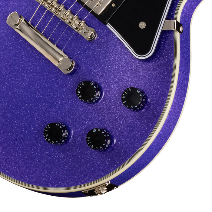 Epiphone Inspired By Gibson Custom Les Paul Custom Electric Guitar - Amethyst Sparkle