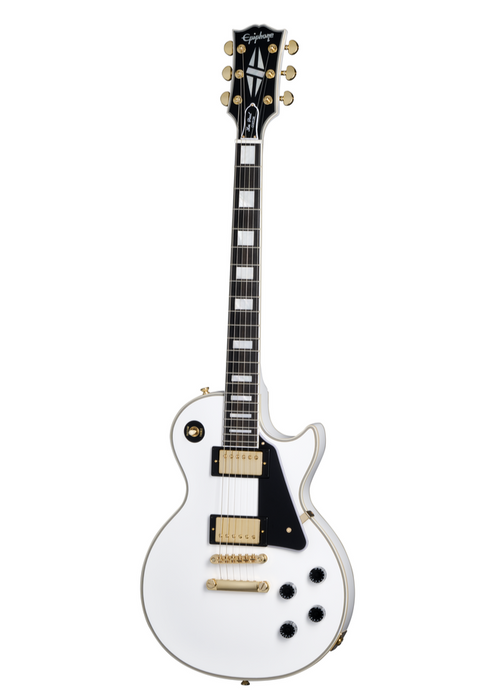Epiphone Les Paul Custom Electric Guitar w/Case - Alpine White
