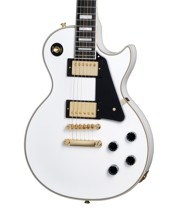 Epiphone Les Paul Custom Electric Guitar w/Case - Alpine White