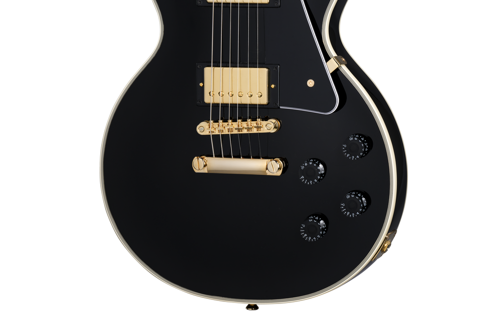 Epiphone Inspired By Gibson Custom Les Paul Custom Electric Guitar w/Case - Ebony