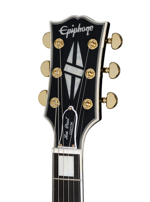 Epiphone Inspired By Gibson Custom Les Paul Custom Electric Guitar w/Case - Ebony