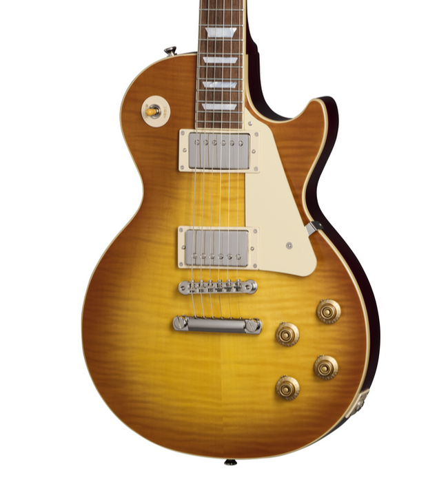 Epiphone Inspired By Gibson Custom 1959 Les Paul Standard Electric Guitar w/Case - Iced Tea Burst