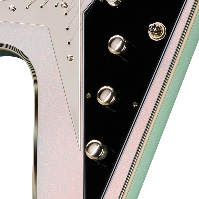 Epiphone Futura Flying V Custom Electric Guitar - Quicksilver Shift