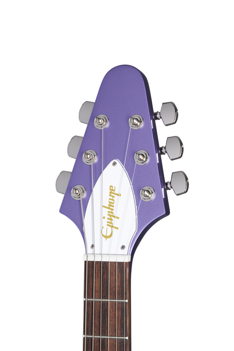 Epiphone Kirk Hammett 1979 Flying V Electric Guitar w/Case - Purple Metallic