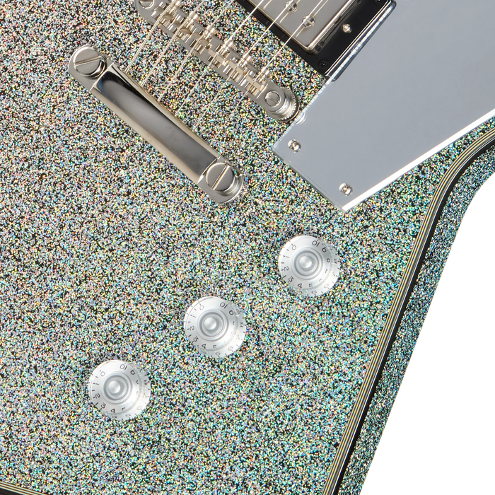 Epiphone Lzzy Hale Explorer Electric Guitar - Black Holograph Sparkle