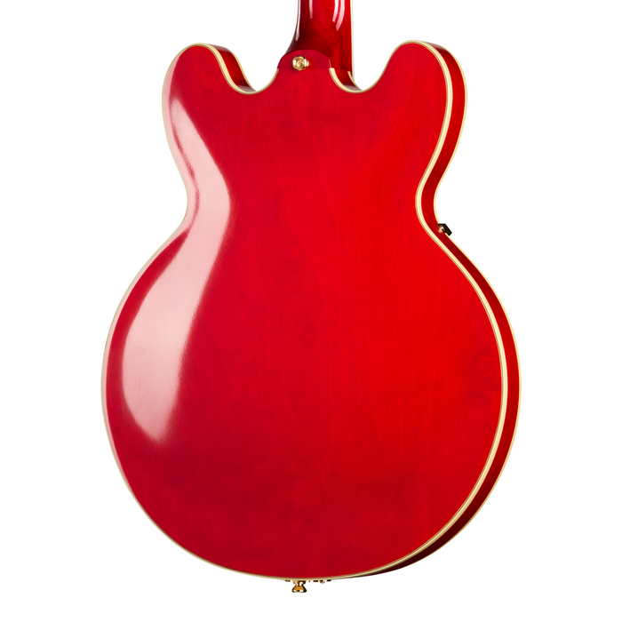 Epiphone Masterbuilt Gem Archer Sheraton Left Handed Electric Guitar - Cherry Red