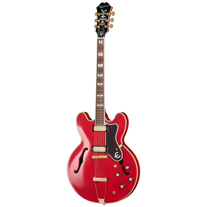 Epiphone Masterbuilt Gem Archer Sheraton Electric Guitar - Cherry Red