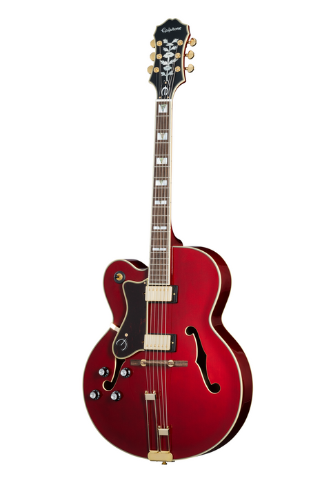Epiphone Broadway Hollow Body Left Handed Electric Guitar - Wine Red
