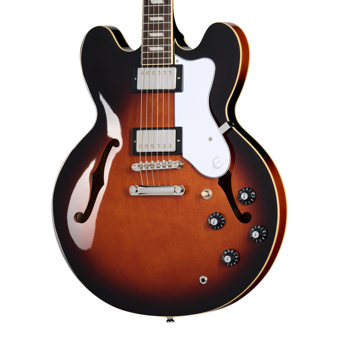 Epiphone Bonehead Riviera Electric Guitar - Dark Tobacco Sunburst