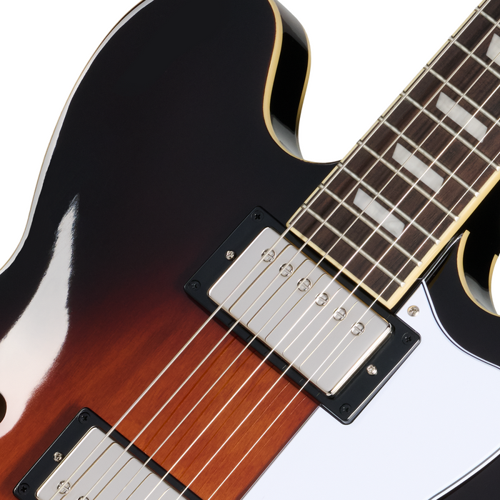 Epiphone Bonehead Riviera Electric Guitar - Dark Tobacco Sunburst