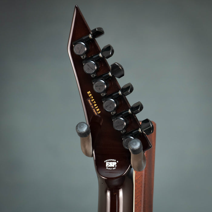 ESP E-II Horizon III NT Burl Top w/Case - Dark Brown Sunburst - Preowned