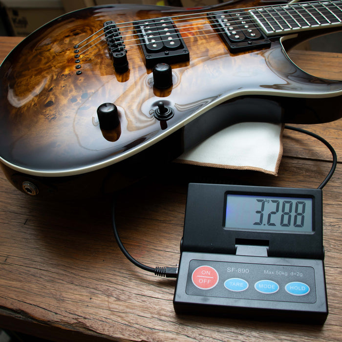 ESP E-II Horizon III NT Burl Top w/Case - Dark Brown Sunburst - Preowned