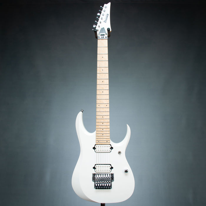 Ibanez RGD3127 PWF Prestige 7 String Electric Guitar w/Case - Pearl White Flat - Preowned