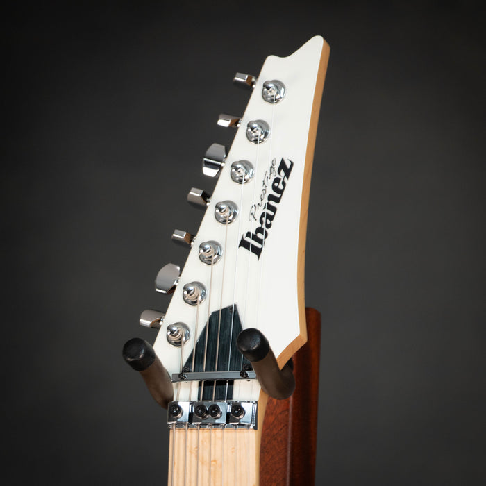 Ibanez RGD3127 PWF Prestige 7 String Electric Guitar w/Case - Pearl White Flat - Preowned