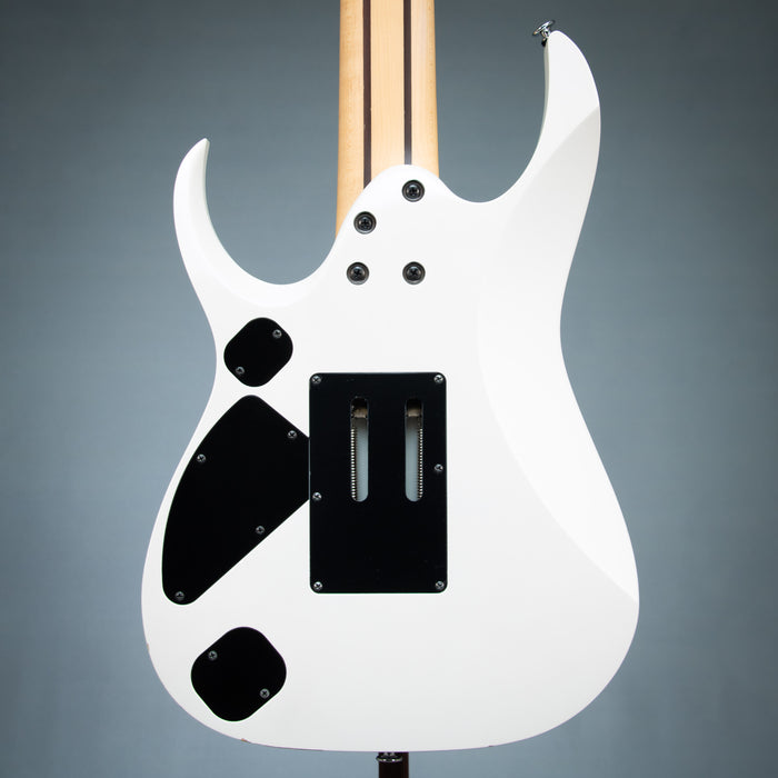 Ibanez RGD3127 PWF Prestige 7 String Electric Guitar w/Case - Pearl White Flat - Preowned