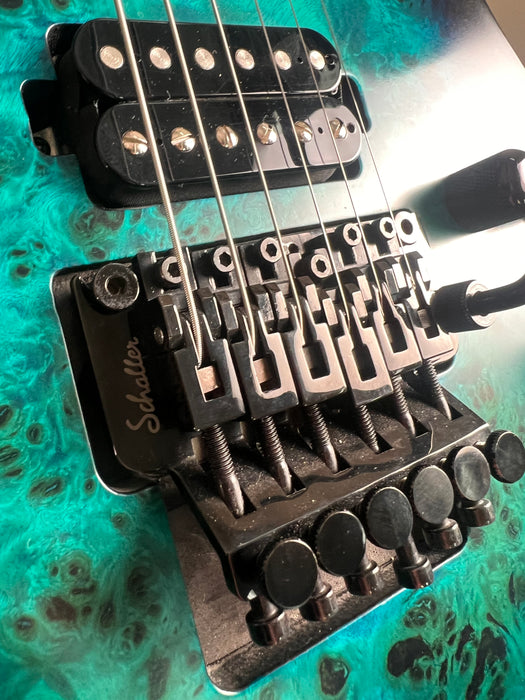 Jackson Pro Series Soloist SL2P MAH Electric Guitar - Aqua Shock - Preowned