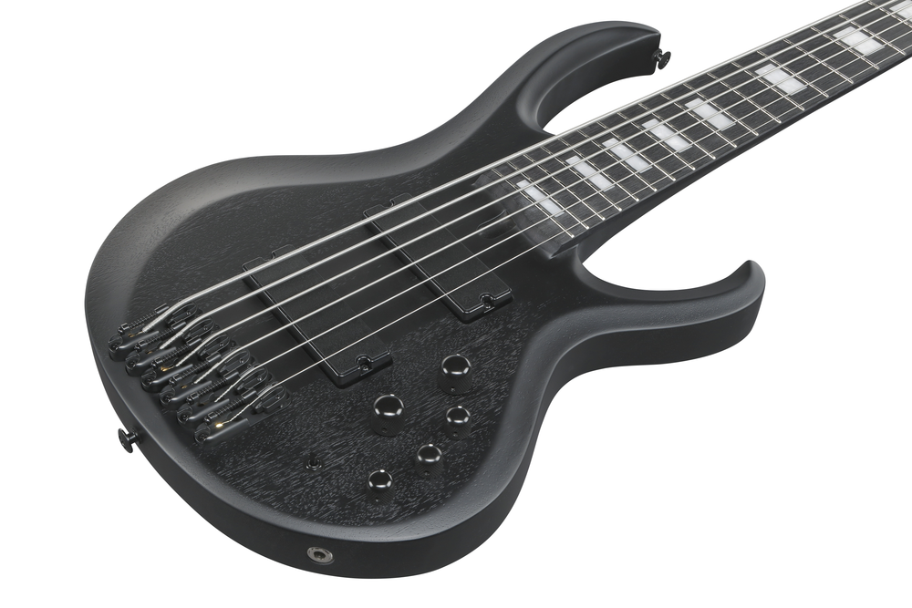 Ibanez FAB1 WK Felipe Andreoli Signature 6-String Bass Guitar - Weathered Black