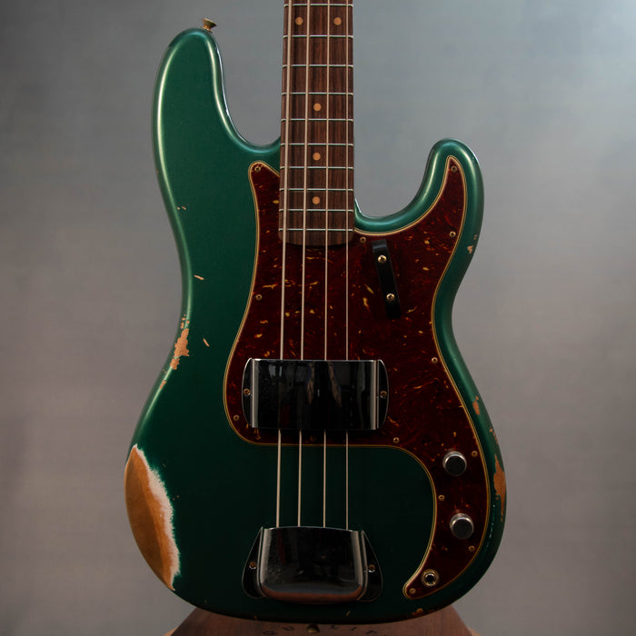 Fender Custom Shop 1960 Precision Bass Relic - Aged Sherwood Green Metallic - CZ587589