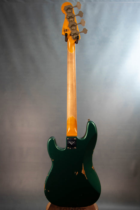 Fender Custom Shop 1960 Precision Bass Relic - Aged Sherwood Green Metallic - CZ587589