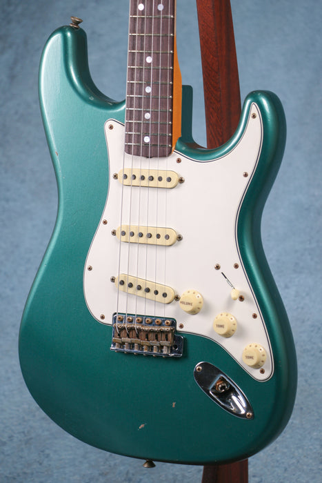 Fender Custom Shop Limited Edition Fat 1964 Stratocaster Journeyman Relic - Aged Sherwood Green Metallic - L11609