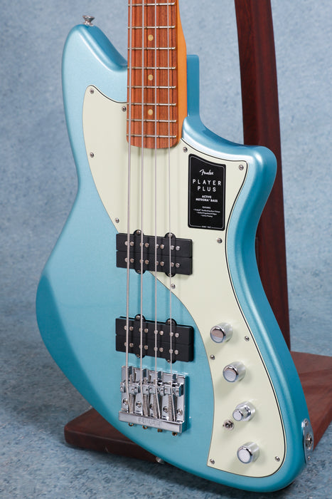 Fender Player Plus Active Meteora Bass Pao Ferro Fingerboard - Opal Spark Blue - B-Stock - MX22217040 - Clearance