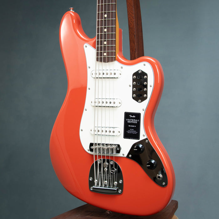 Fender Vintera II 60s Bass VI Electric Bass Guitar - Fiesta Red - B-Stock - MX25063523B