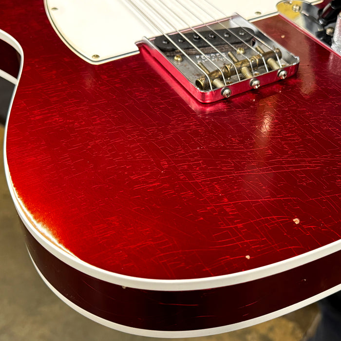 Fender Custom Shop Masterbuilt Greg Fessler 1963 Telecaster Custom Journeyman Relic - Candy Apple Red - R132229