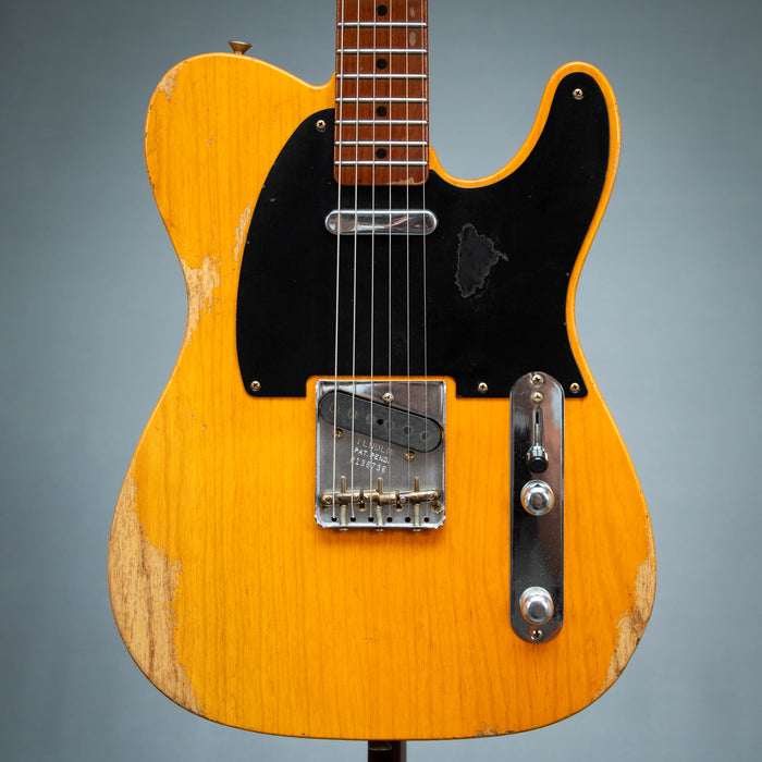 Fender Custom Shop Masterbuilt Levi Perry 1952 Telecaster Heavy Relic - Smoked Aged Butterscotch Blonde - R136736