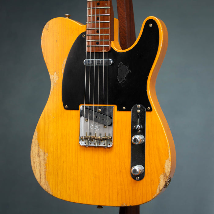 Fender Custom Shop Masterbuilt Levi Perry 1952 Telecaster Heavy Relic - Smoked Aged Butterscotch Blonde - R136736
