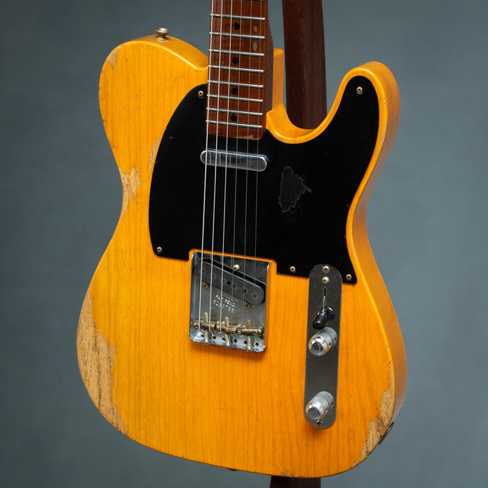 Fender Custom Shop Masterbuilt Levi Perry 1952 Telecaster Heavy Relic - Smoked Aged Butterscotch Blonde - R136736