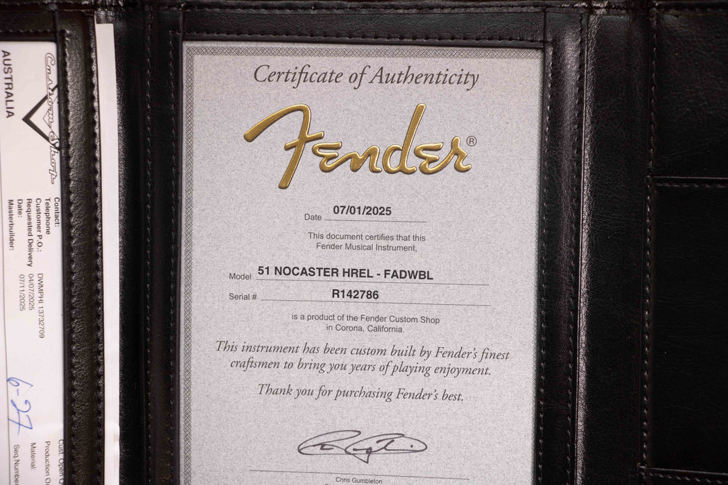 Fender Custom Shop 1951 Nocaster Heavy Relic - Faded Aged Dirty White Blonde