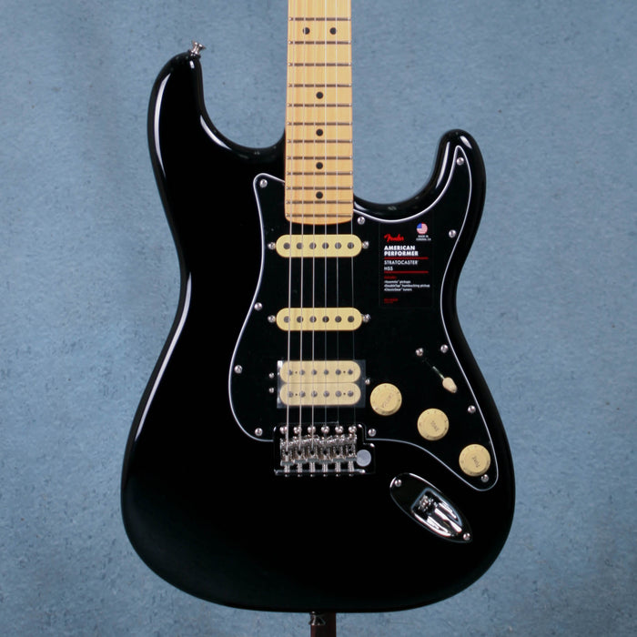 Fender American Performer Stratocaster HSS Maple Fingerboard B-Stock - Black - US240006256B
