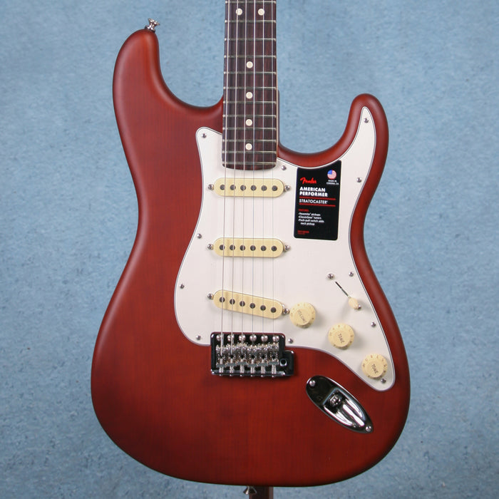 Fender American Performer Sassafras Stratocaster Rosewood Fingerboard - Mocha - US240021753