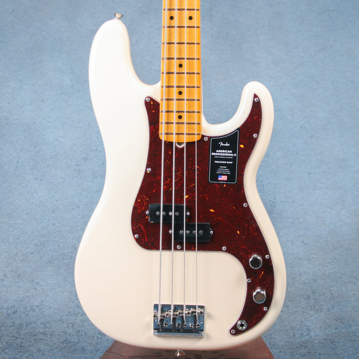 Fender American Professional II Precision Bass Maple Fingerboard - Olympic White - US24029333