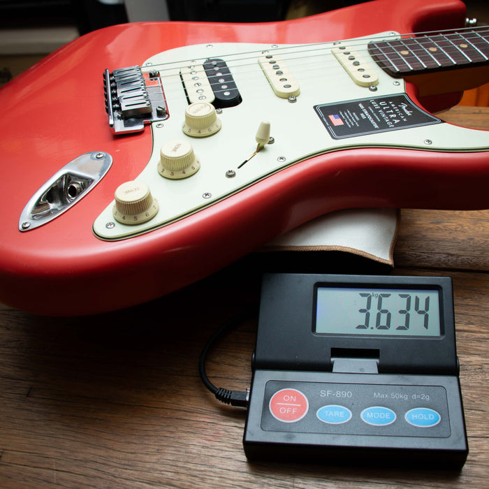 Fender American Ultra Luxe Vintage '60s Stratocaster HSS Electric Guitar - Fiesta Red - US25027341