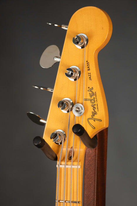 Fender American Professional Classic Jazz Bass Maple Fingerboard - Faded Dakota Red - US25072038