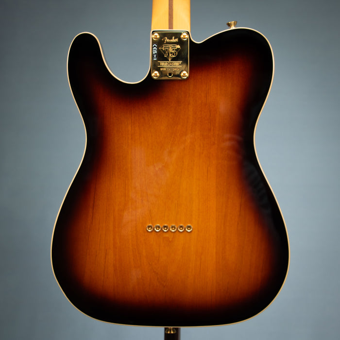 Fender 75th Anniversary American Professional Custom Telecaster Maple Fingerboard - 2-Color Sunburst - US25110646