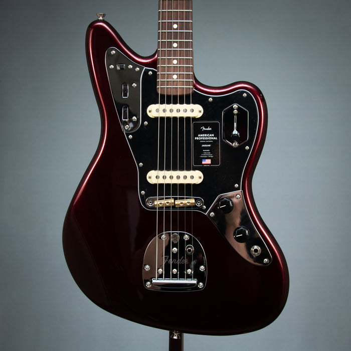 Fender American Professional Jaguar Rosewood Fingerboard Electric Guitar - Oxblood - US26032362