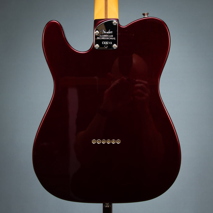 Fender American Professional Telecaster Maple Fingerboard Electric Guitar - Oxblood - US26047005