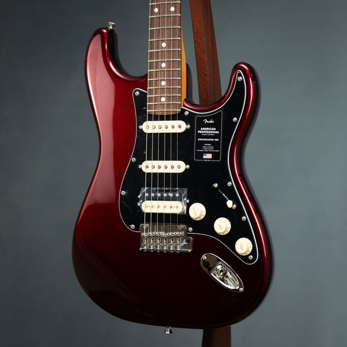 Fender American Professional Stratocaster HSS Rosewood Fingerboard Electric Guitar - Oxblood - US26052962