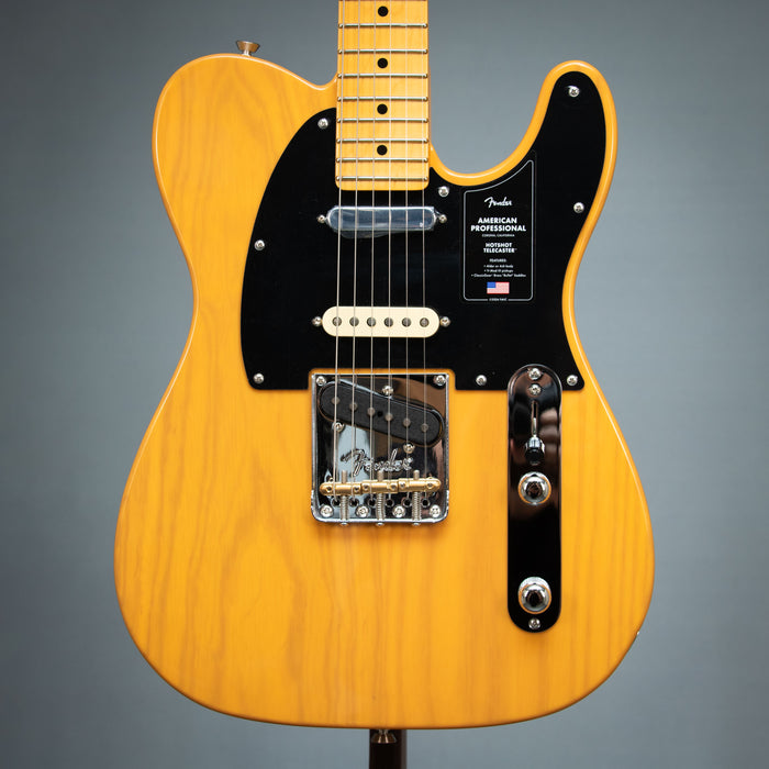 Fender American Professional Hot Shot Telecaster Maple Fingerboard Electric Guitar - Butterscotch Blonde - US26055497